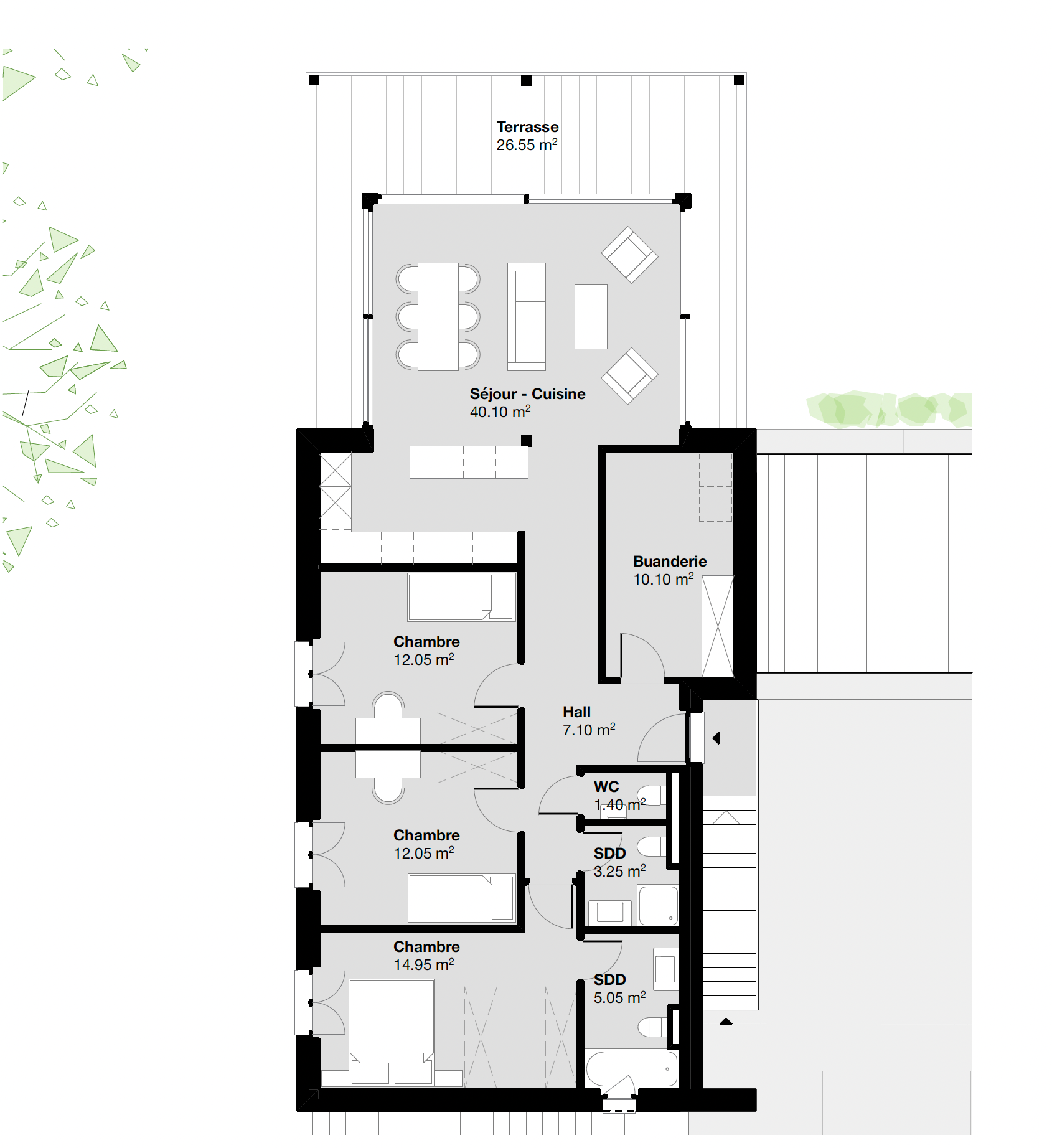 appartement 4 Pièces en vente sur Arzier Le Muids (1273)
