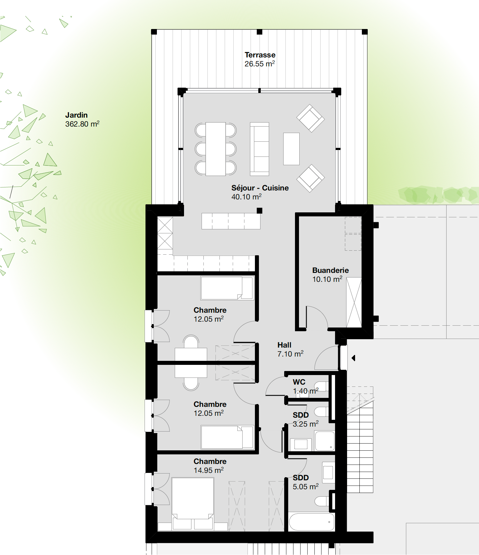 appartement 4 Pièces en vente sur Arzier Le Muids (1273)